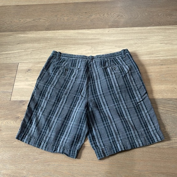 Tommy Bahama Paradise Nation Men’s Silk/Cotton/Linen Bend Gray Plaid Shorts 36 - Picture 7 of 9